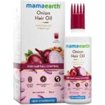 Mamaearth Onion Hair Oil With Onion Oil & Redensyl For Hair Fall Control 150ml