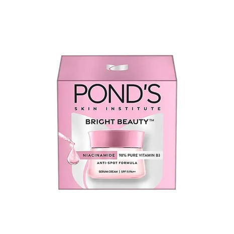 PONDS BRIGHT BEAUTY ANTI SPOT-LESS GLOW SPF 15 SERUM CREAM - 50G (India)
