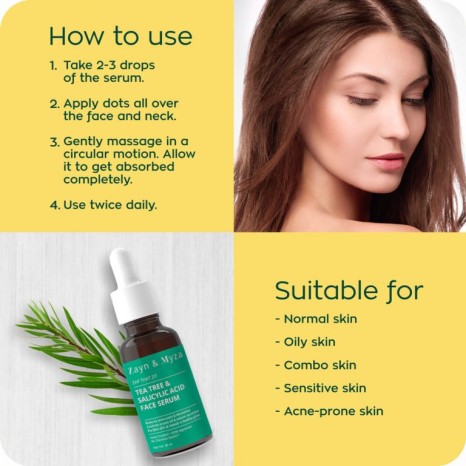 Zayn & Myza Tea Tree & Salicylic Acid Face Serum (30ml) - Story Brand