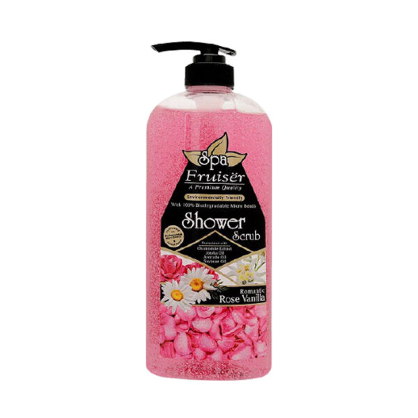 Fruiser Spa Rose Vanilla Shower Scrub (730ml)