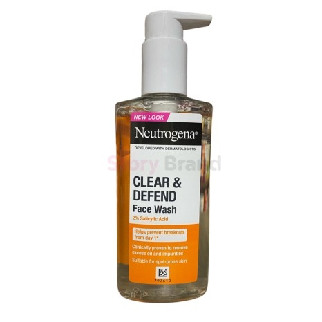 NEUTROGENA Clear & Defend 2% Salicylic Acid Face Wash 200ml