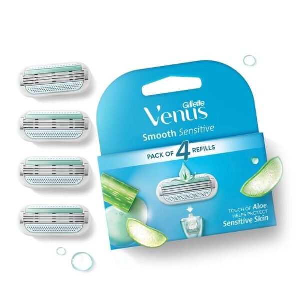 Gillette Venus Smooth Refill Cartridges with Aloe Extracts(4s)