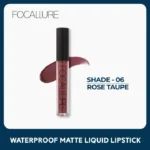 Focallure Waterproof Matte Liquid Lipstick #06 Rose Taupe (FA24)