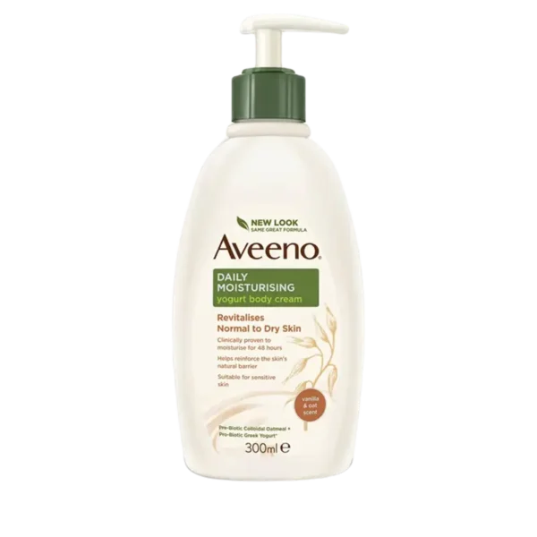 Aveeno Daily Moisturising Yogurt Body Cream VANILLA and OAT 300ml