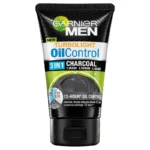 Garnier Men Oil Control 3 in 1 Charcoal Facewash, Scrub and Mask 100ml