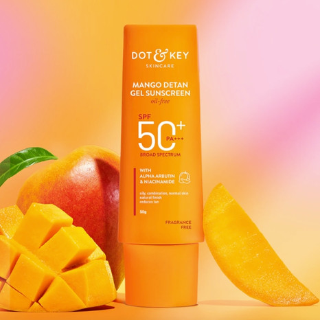 Dot and Key Mango + Detan Gel Sunscreen (Oil Free), SPF 50+ PA+++ |Â 80g
