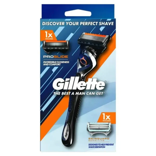 Gillette Razor Combo Pack ProGlide+SkinGuard Sensitive (1 Razor + 2 Cartridges)