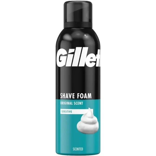 Gillette Shaving Foam Original Scent Sensitive Skin 200ml