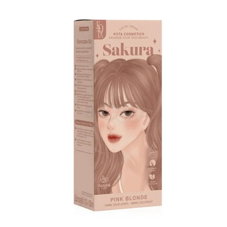 Kota Cosmetics Sakura Hair Color Cream Pink Blonde 100ml