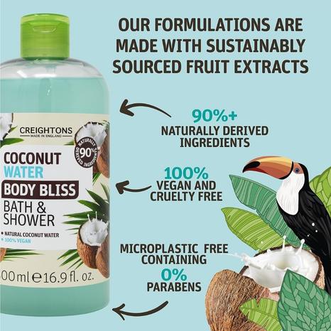 Creightons Body Bliss Coconut Water Bath & Shower Gel (2)