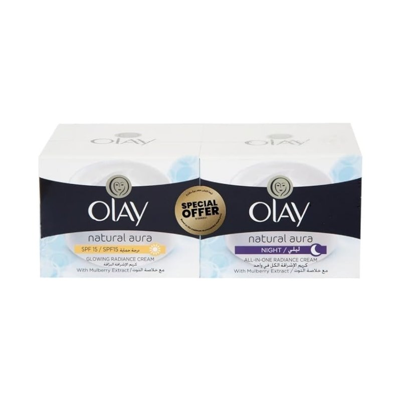 Olay Natural Aura Day Cream + Night Cream