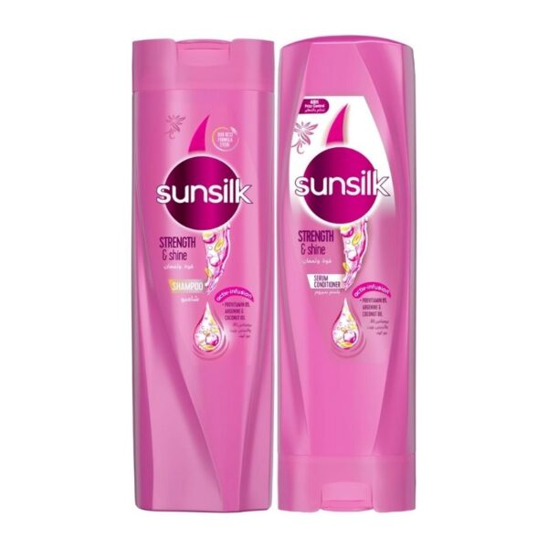 Sunsilk Strength & Shine Shampoo and Serum Conditioner Combo   (400ml+320ml)