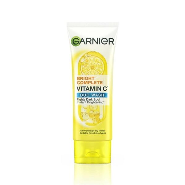 Garnier Bright Complete Vitamin C Duo Wash   100ml