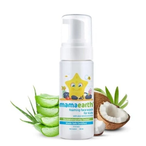 Mamaearth Foaming Face Wash For Kids With Aloe Vera & Coconut    150ml