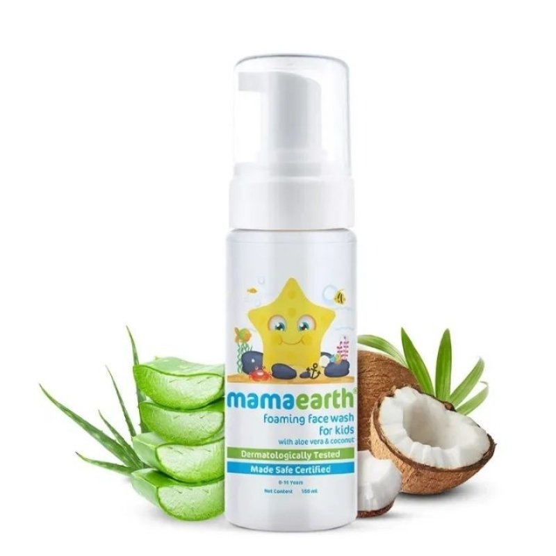 Mamaearth Foaming Face Wash For Kids With Aloe Vera & Coconut (1)