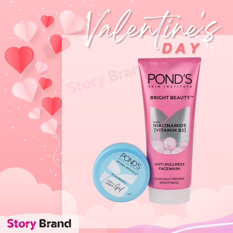 Valentine Combo – Pond’s Bright Beauty Anti-Dullness Face Wash + Super Light Gel