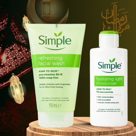 Ramadan Sale – Simple Refreshing Facial Wash & Hydrating Light Moisturiser