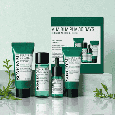 Some By Mi Aha, Bha, Pha 30 Days Miracle AC SOS Kit – 4pcs