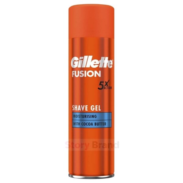 Gillette Fusion 5X Moisturising Shave Gel With Cocoa Butter   200ml