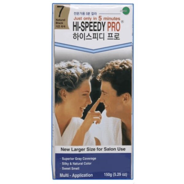 Hi-Speedy Pro 7 Natural Black Hair Color Cream   150gm