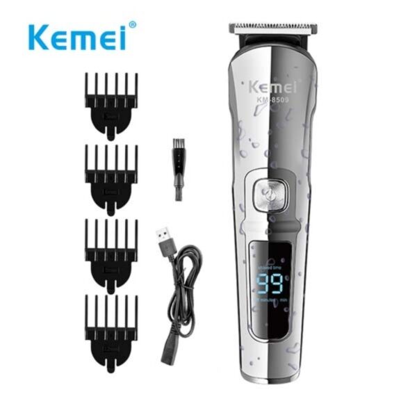 Kemei KM-8509 Waterproof Hair Clipper and Beard Trimmer for Men