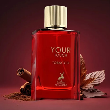 your touch tobacco 100ml EDP by Maison Alhambra sensual finish that lingers beautifully on the skin Your Touch Tobacco MAISON ALHAMBRA