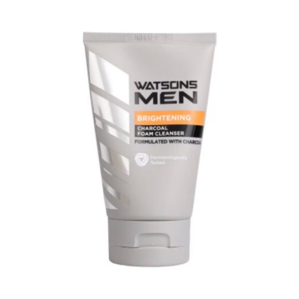 Watsons Men Brightening Charcoal Foam Cleanser 100g