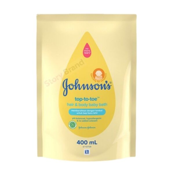 Johnsons Top-To-Toe Hair & Body Baby Bath 400ml