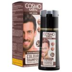 Cosmo Men Beard & Moustache Colour Shampoo   (Dark Brown)  180ml